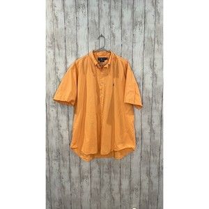Ralph Lauren Polo Shirt Adult XL Orange Cotton Mens Short Sleeve Blake